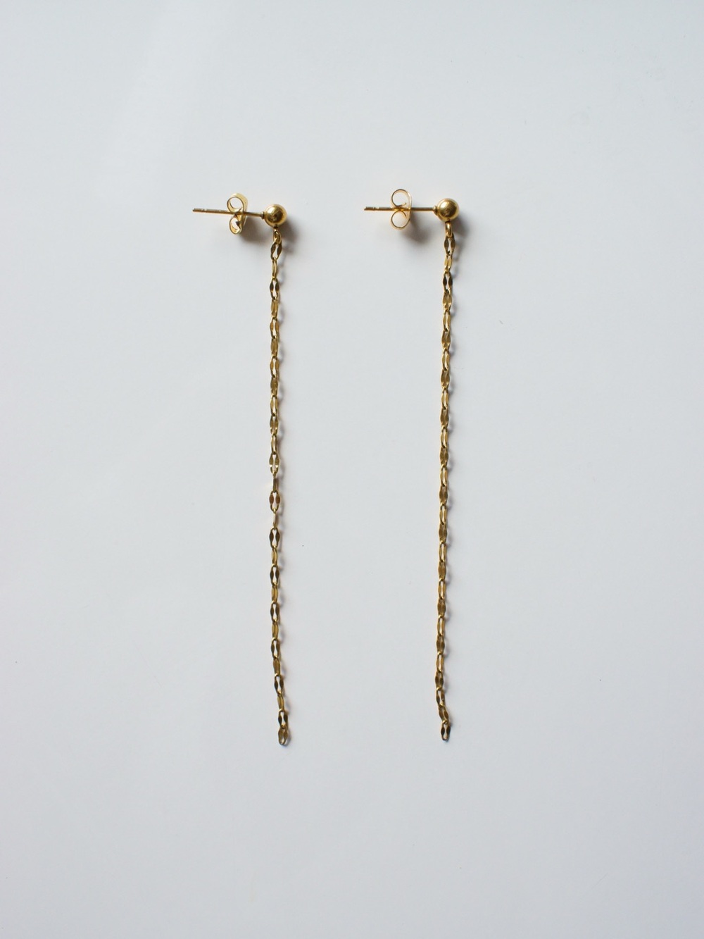Gold Chain Duster Dangling Earrings